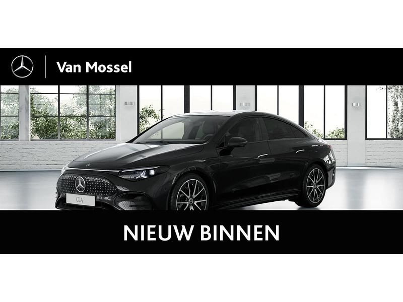 Zwart Nieuw 2025 Mercedes CLA 250+ Edition Sedan | € 59.860 (Eerlijke prijs) - Afbeelding 1/3