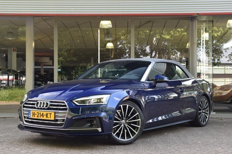 Blauw Gebruikt 2019 Audi A5 Cabriolet S-Line Cabriolet | € 38.045 (Iets duurder) - Afbeelding 1/4