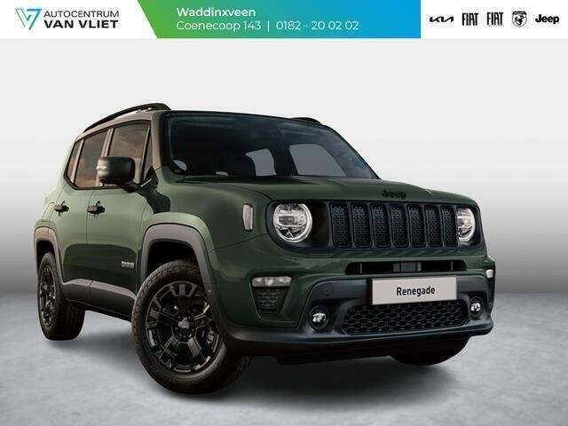 Techno green, dak zwart Gebruikt 2025 Jeep Renegade North SUV | € 38.990 - Afbeelding 1/4