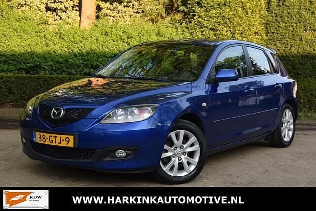 Blauw Occasion 2008 Mazda 3 Touring Hatchback | € 5.895 (Iets duurder) - Afbeelding 1/4