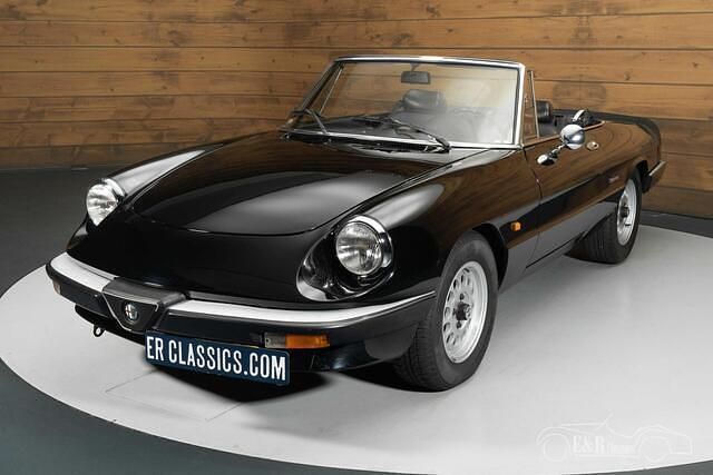 Occasion Alfa Romeo Spider 103 PK (75 kW) 1986 Zwart Cabriolet