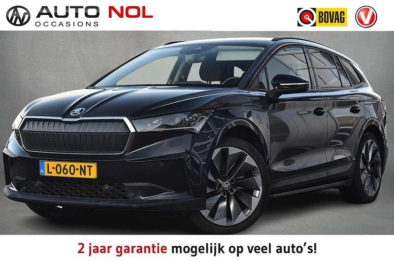 Zwart Occasion 2021 Skoda Enyaq iV First Edition SUV | € 22.450 (Eerlijke prijs) - Afbeelding 1/4