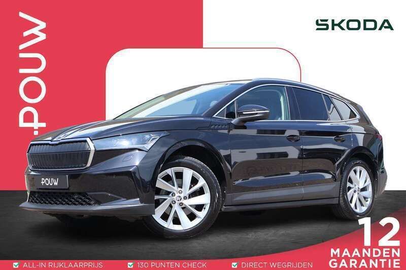 Zwart Gebruikt 2021 Skoda Enyaq iV SUV | € 25.900 (Super prijs) - Afbeelding 1/4