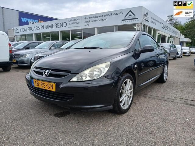 Zwart Gebruikt 2005 Peugeot 307 CC Cabriolet | € 3.650 (Eerlijke prijs) - Afbeelding 1/4
