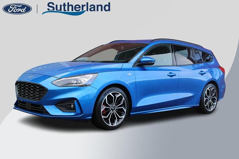 Blauw Occasion 2021 Ford Focus ST-Line X Stationwagen | € 20.450 (Eerlijke prijs) - Afbeelding 1/4
