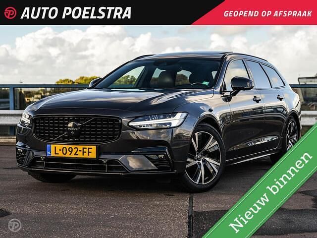 Grijs, metallic lak Gebruikt 2021 Volvo V90 R-Design Stationwagen | € 34.950 (Eerlijke prijs) - Afbeelding 1/4