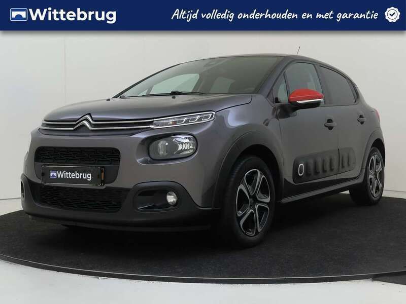 Grijs Gebruikt 2018 Citroën C3 Feel Hatchback | € 10.425 (Eerlijke prijs) - Afbeelding 1/3