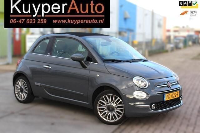 Grijs Gebruikt 2017 Fiat 500C Lounge Cabriolet | € 8.350 (Goede deal) - Afbeelding 1/4