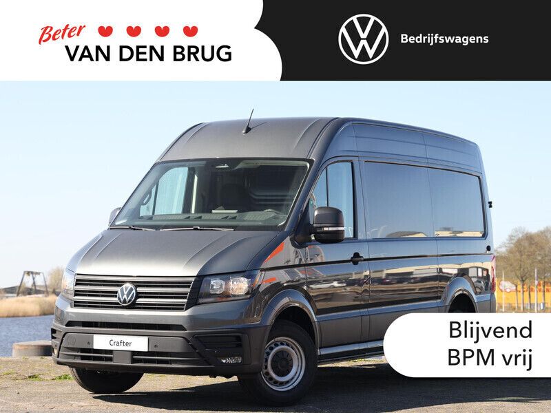 Grijs Nieuw 2024 VW Crafter Highline Van | € 46.900 (Super prijs) - Afbeelding 1/4