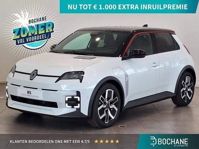 Blanc nacré/noir etoile (xui) Nieuw 2025 Renault R5 Techno Hatchback | € 31.409 (Iets duurder) - Afbeelding 1/4