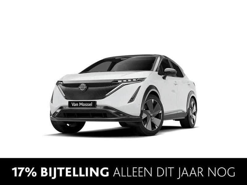 Wit Nieuw 2025 Nissan Ariya Evolve SUV | € 53.090 (Duur) - Afbeelding 1/4