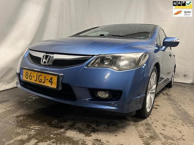 Blauw (metallic) Occasion 2009 Honda Civic Hybrid Sedan | € 1.995 - Afbeelding 1/4
