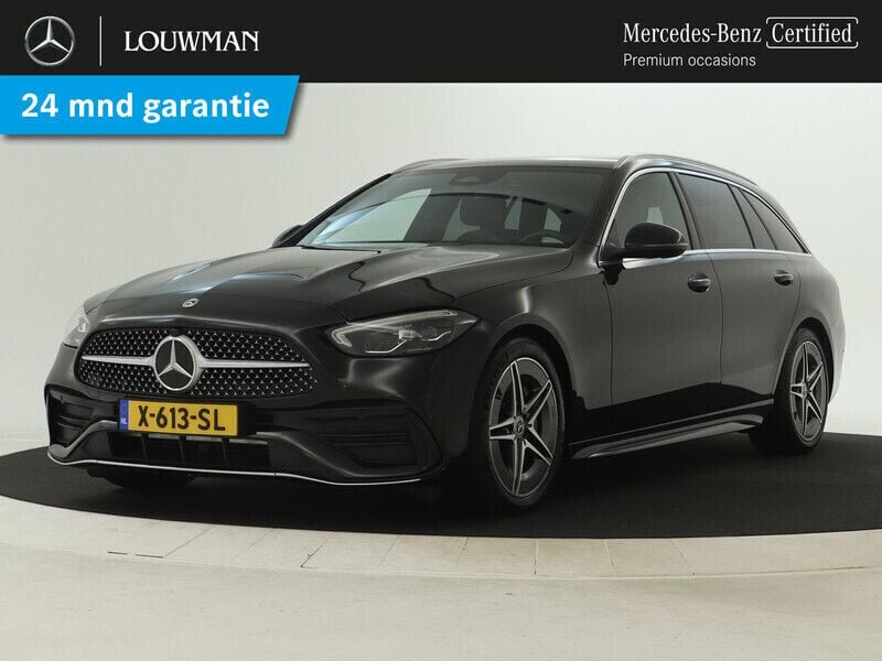 Zwart, metallic lak Gebruikt 2024 Mercedes C180 AMG line Stationwagen | € 46.950 (Eerlijke prijs) - Afbeelding 1/4