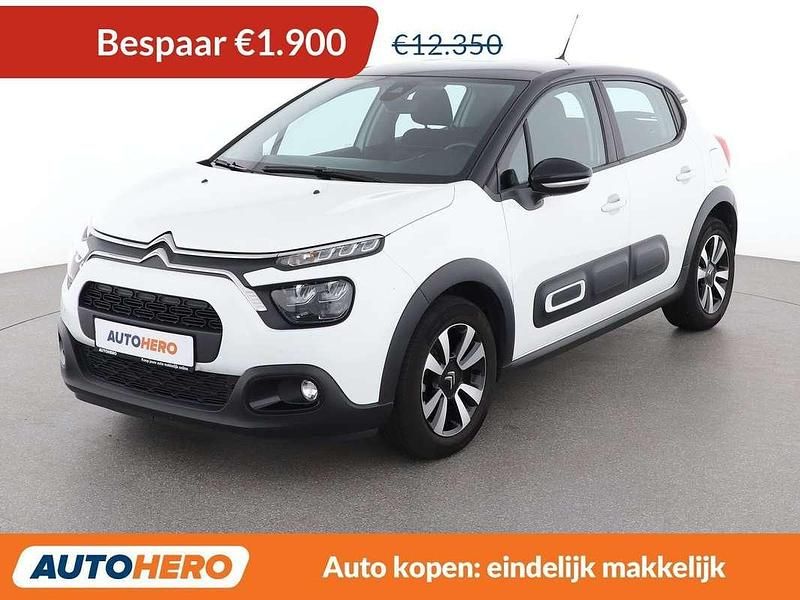 Wit Occasion 2021 Citroën C3 PureTech Hatchback | € 10.649 (Super prijs) - Afbeelding 1/3