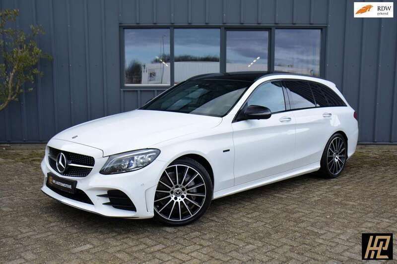 Wit Gebruikt 2020 Mercedes C300e Premium Stationwagen | € 33.950 (Duur) - Afbeelding 1/4