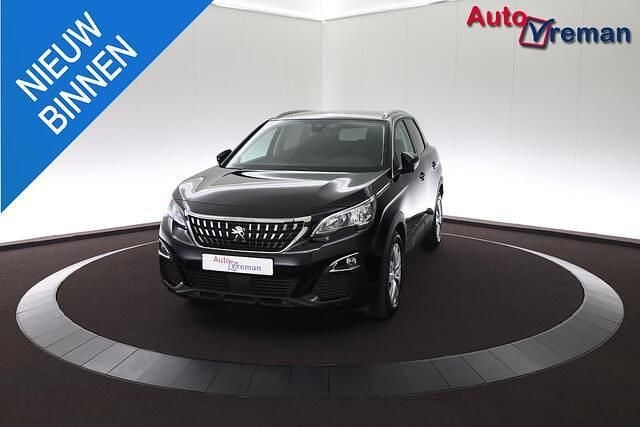 Zwart Gebruikt 2019 Peugeot 3008 SUV | € 16.350 (Super prijs) - Afbeelding 1/4