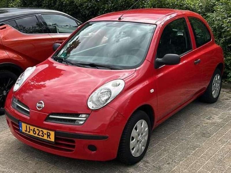 Rood Gebruikt 2006 Nissan Micra Hatchback | € 1.000 (Super prijs) - Afbeelding 1/4