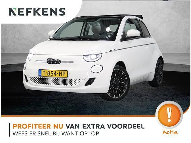 Wit Gebruikt 2023 Fiat 500e La Prima Cabriolet | € 25.420 (Eerlijke prijs) - Afbeelding 1/4