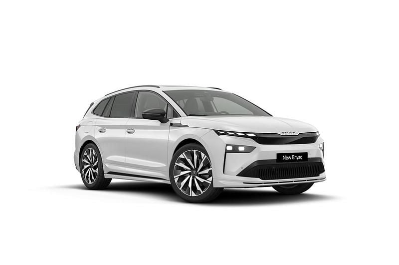 Moonwhite metallic Nieuw 2025 Skoda Enyaq iV SportLine SUV | € 51.415 (Goede deal) - Afbeelding 1/4