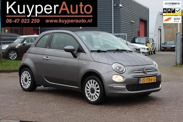 Grijs Gebruikt 2016 Fiat 500C Lounge Cabriolet | € 7.450 (Eerlijke prijs) - Afbeelding 1/4