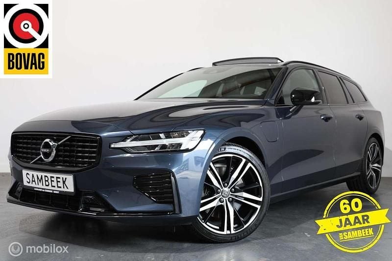 Blauw Gebruikt 2021 Volvo V60 R-Design Stationwagen | € 37.800 (Eerlijke prijs) - Afbeelding 1/4
