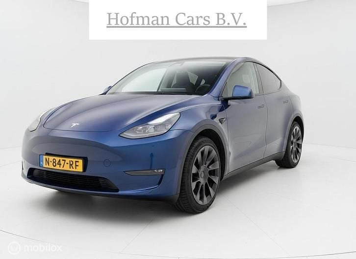Blauw Occasion 2021 Tesla Model Y SUV | € 27.900 (Eerlijke prijs) - Afbeelding 1/4