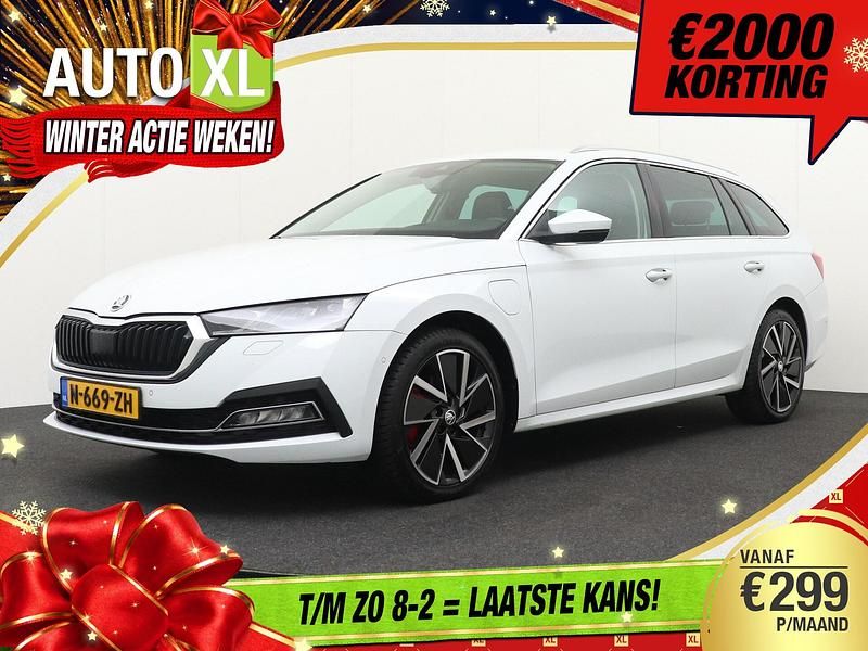 Wit Occasion 2021 Skoda Octavia Business Line Stationwagen | € 21.940 (Super prijs) - Afbeelding 1/2