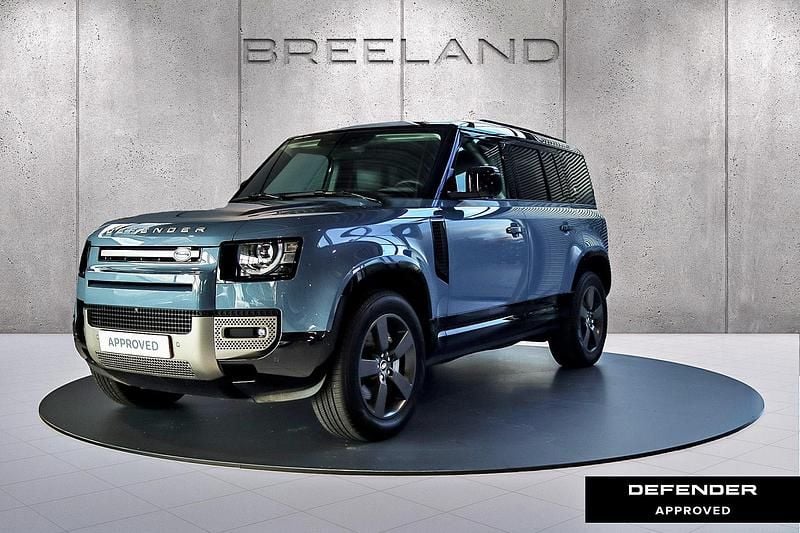 Tasman blue (blauw metallic)light oyster Gebruikt 2023 Land Rover Defender HSE Dynamic SUV | € 84.900 (Super prijs) - Afbeelding 1/4