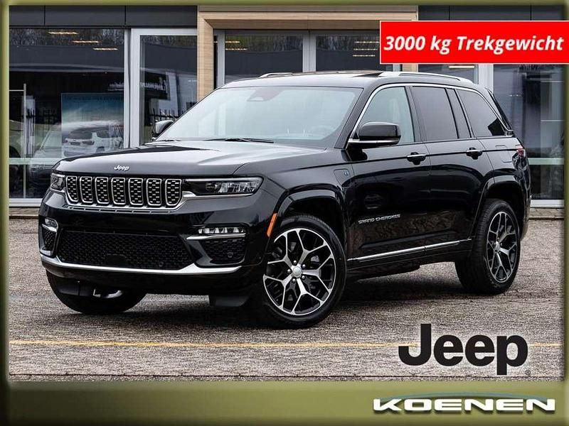 Zwart Nieuw 2025 Jeep Grand Cherokee Summit SUV | € 81.900 (Super prijs) - Afbeelding 1/4