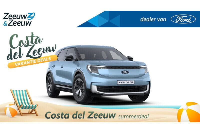 Artic blue Nieuw 2025 Ford Explorer Standard Range SUV | € 37.950 (Super prijs) - Afbeelding 1/4
