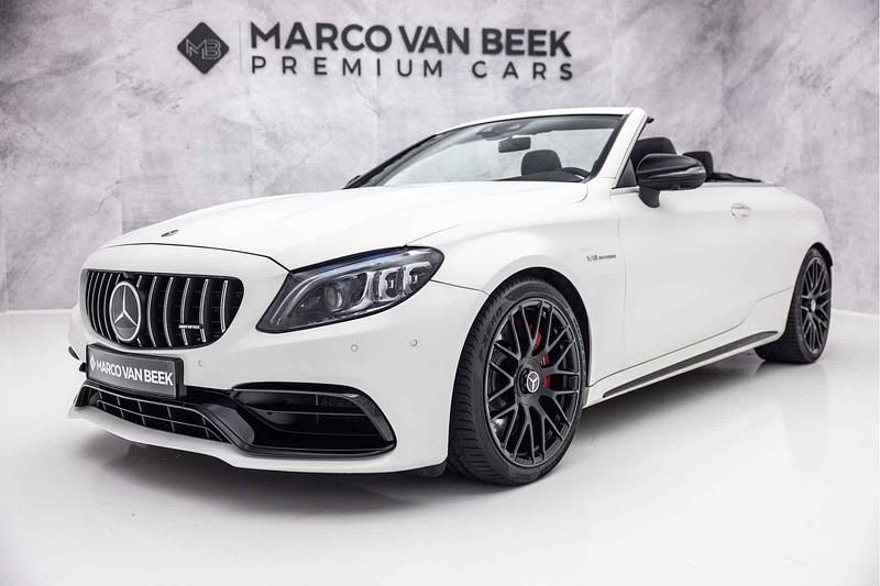 049 manufaktur kasjmierwit magno metallic Gebruikt 2019 Mercedes C63S AMG Cabriolet | € 79.850 (Eerlijke prijs) - Afbeelding 1/4
