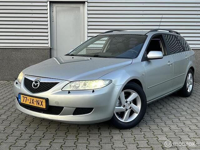 Grijs Gebruikt 2002 Mazda 6 Touring Stationwagen | € 999 (Duur) - Afbeelding 1/4