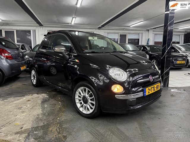 Zwart Gebruikt 2010 Fiat 500C Lounge Cabriolet | € 3.950 (Eerlijke prijs) - Afbeelding 1/4