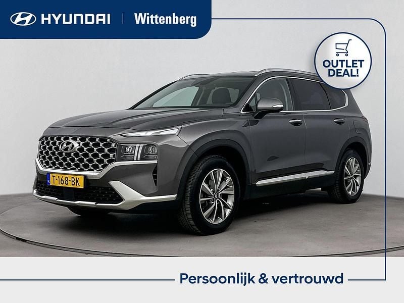 Grijs Gebruikt 2022 Hyundai Santa Fe Comfort SUV | € 38.400 (Eerlijke prijs) - Afbeelding 1/4