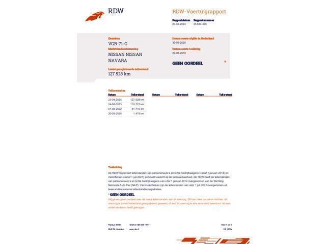 Oranje Gebruikt 2019 Nissan Navara N-Connecta Pickup | € 27.850 - Afbeelding 1/1