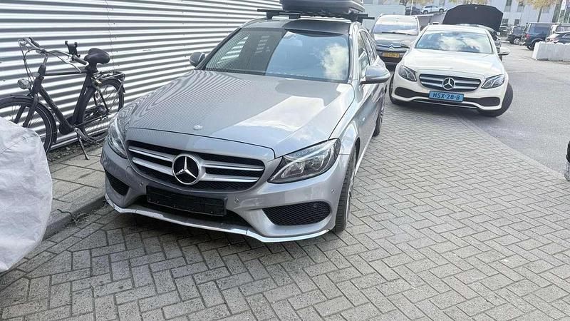 Grijs Gebruikt 2014 Mercedes C200 Prestige Stationwagen | € 8.000 (Eerlijke prijs) - Afbeelding 1/4