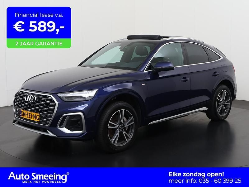 Blauw Gebruikt 2021 Audi Q5 Sportback S-Line SUV | € 46.945 (Eerlijke prijs) - Afbeelding 1/4