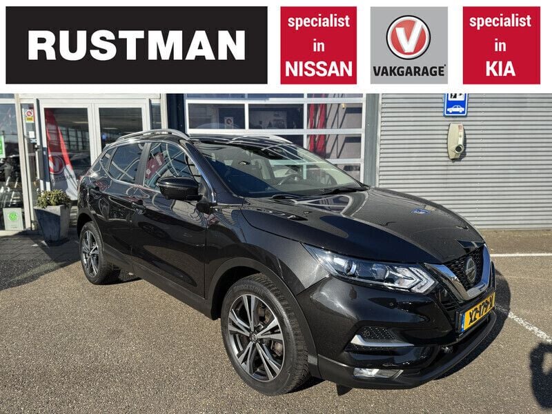 Zwart Gebruikt 2019 Nissan Qashqai N-Connecta SUV | € 20.950 (Eerlijke prijs) - Afbeelding 1/4