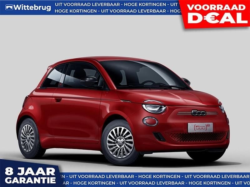 Rood Nieuw 2025 Fiat 500e Red Hatchback | € 19.888 (Super prijs) - Afbeelding 1/4