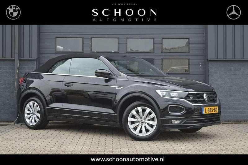 Zwart Gebruikt 2021 VW T-Roc Cabriolet R-line Cabriolet | € 28.950 (Super prijs) - Afbeelding 1/3