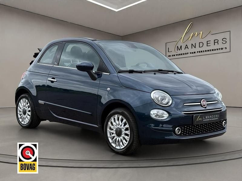 Blauw Gebruikt 2019 Fiat 500C Lounge Cabriolet | € 13.290 (Eerlijke prijs) - Afbeelding 1/4