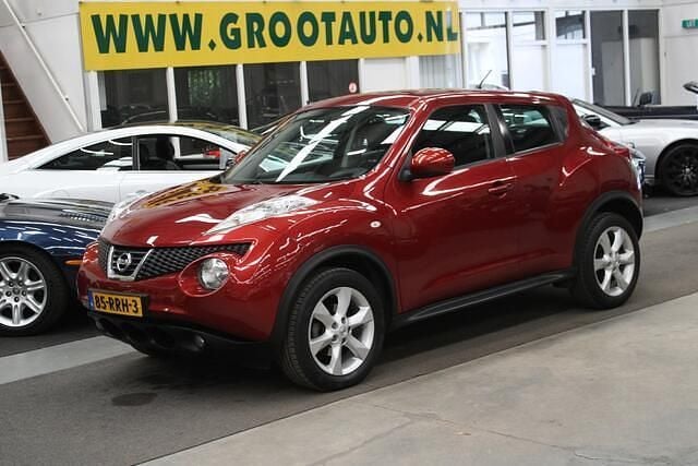 Rood Gebruikt 2011 Nissan Juke Acenta SUV | € 7.744 (Eerlijke prijs) - Afbeelding 1/4