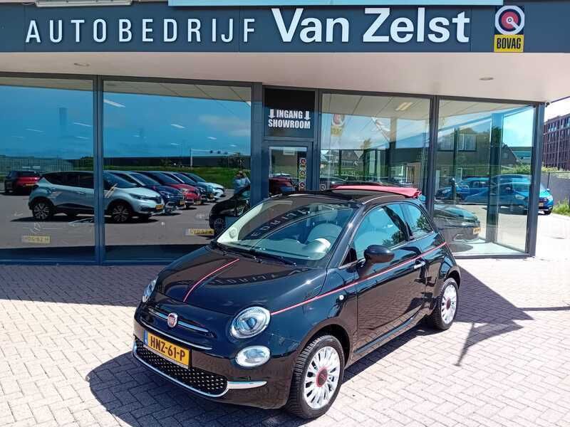 Zwart Gebruikt 2017 Fiat 500C Cabriolet | € 12.950 (Eerlijke prijs) - Afbeelding 1/4