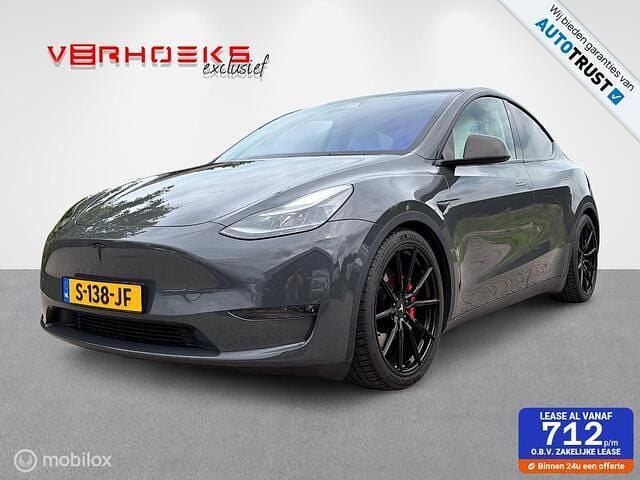 Grijs Gebruikt 2023 Tesla Model Y Performance SUV | € 44.450 (Eerlijke prijs) - Afbeelding 1/4