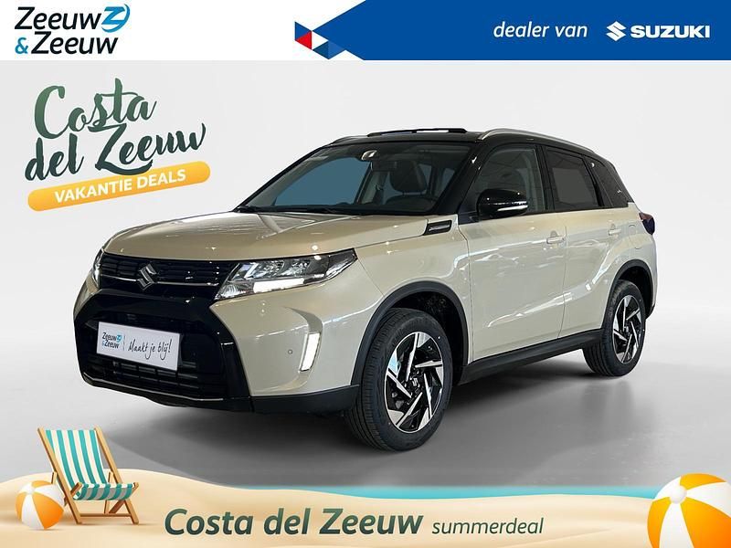 Savanna ivory metallic & cosmic black pearl metallic Nieuw 2025 Suzuki Vitara Style SUV | € 31.799 (Eerlijke prijs) - Afbeelding 1/4