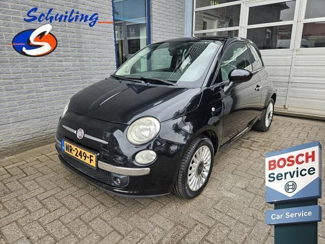 Zwart Gebruikt 2009 Fiat 500 Lounge Hatchback | € 4.400 (Eerlijke prijs) - Afbeelding 1/4
