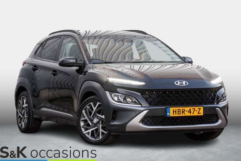 Zwart Gebruikt 2022 Hyundai Kona Premium SUV | € 21.950 (Super prijs) - Afbeelding 1/4