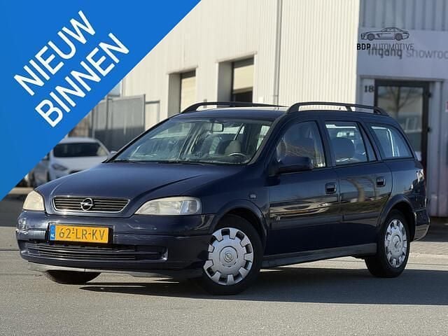 Occasion Opel Astra Njoy 101 PK (74 kW) 2003 Blauw Stationwagen