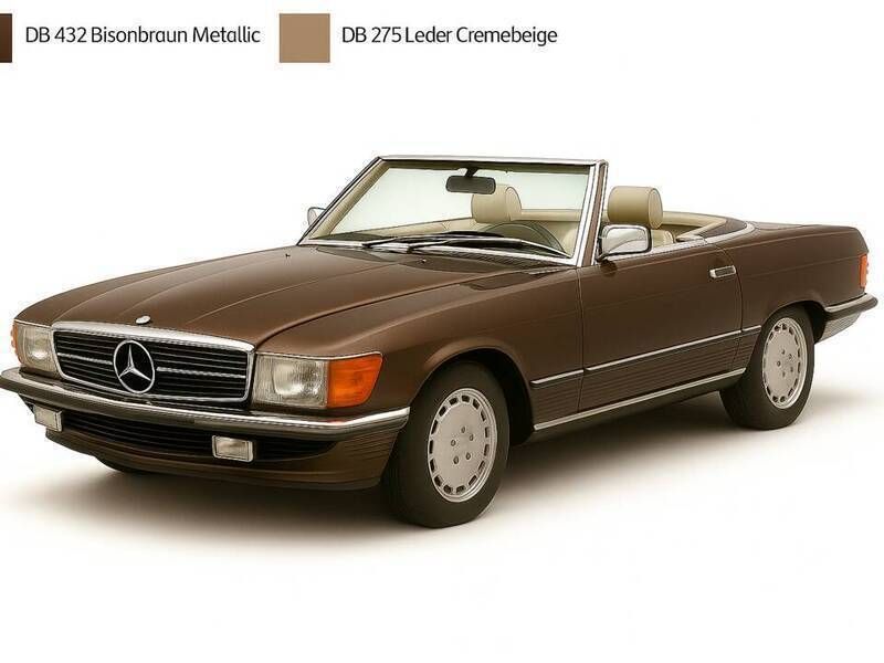 Bruin Gebruikt 1988 Mercedes 560 Cabriolet | € 95.000 - Afbeelding 1/4