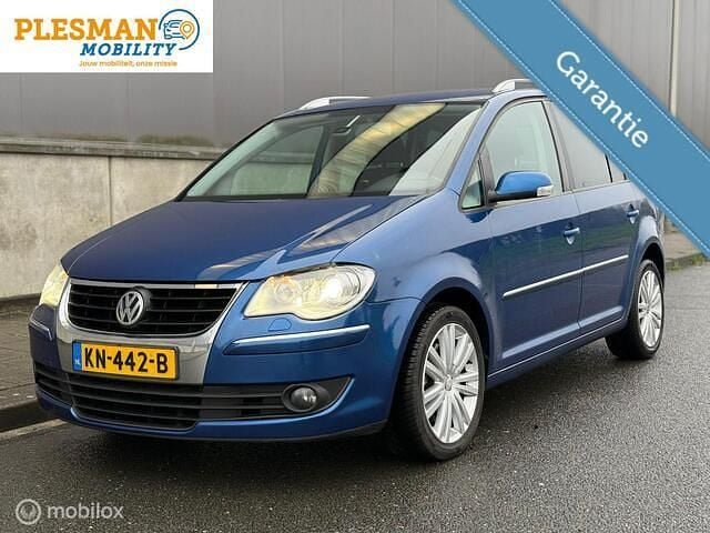 Blauw Gebruikt 2008 VW Touran Highline MPV | € 6.250 (Eerlijke prijs) - Afbeelding 1/4